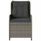 vidaXL Reclining Garden Chair PE rattan Standard outdoor chair size