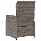vidaXL Reclining Garden Chair PE rattan Standard outdoor chair size