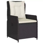 vidaXL Reclining Garden Chair PE rattan Standard outdoor chair size