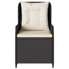 vidaXL Reclining Garden Chair PE rattan Standard outdoor chair size