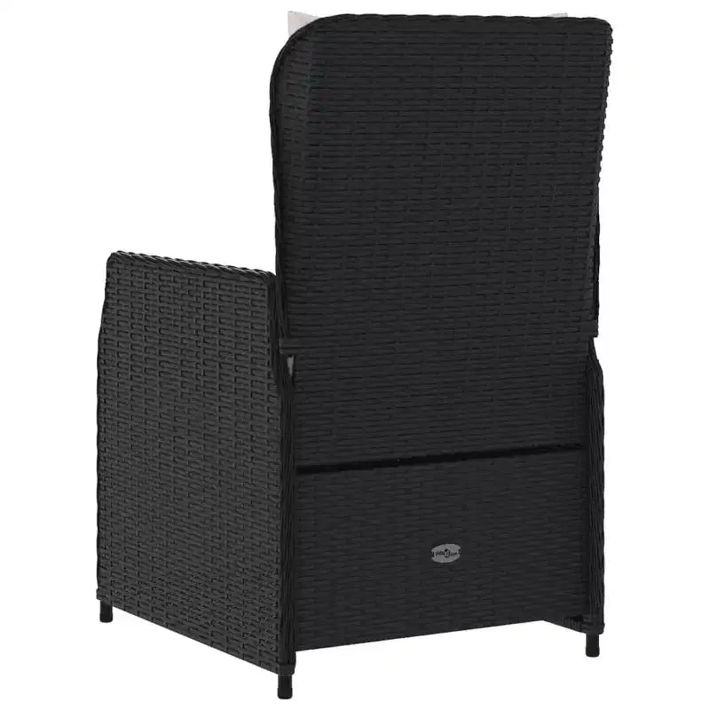 vidaXL Reclining Garden Chair PE rattan Standard outdoor chair size