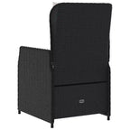 vidaXL Reclining Garden Chair PE rattan Standard outdoor chair size
