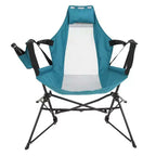 Whisen 2 Piece Hammock Camping Chair & Rocking Chair with Pillow Cup Holder, Recliner with Carry Bag