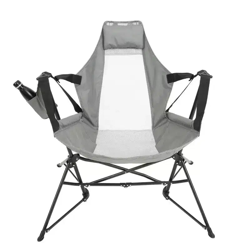 Whisen 2 Piece Hammock Camping Chair & Rocking Chair with Pillow Cup Holder, Recliner with Carry Bag