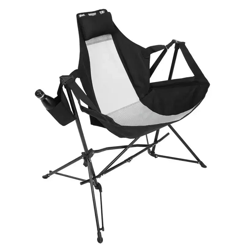 Whisen 2 Piece Hammock Camping Chair & Rocking Chair with Pillow Cup Holder, Recliner with Carry Bag