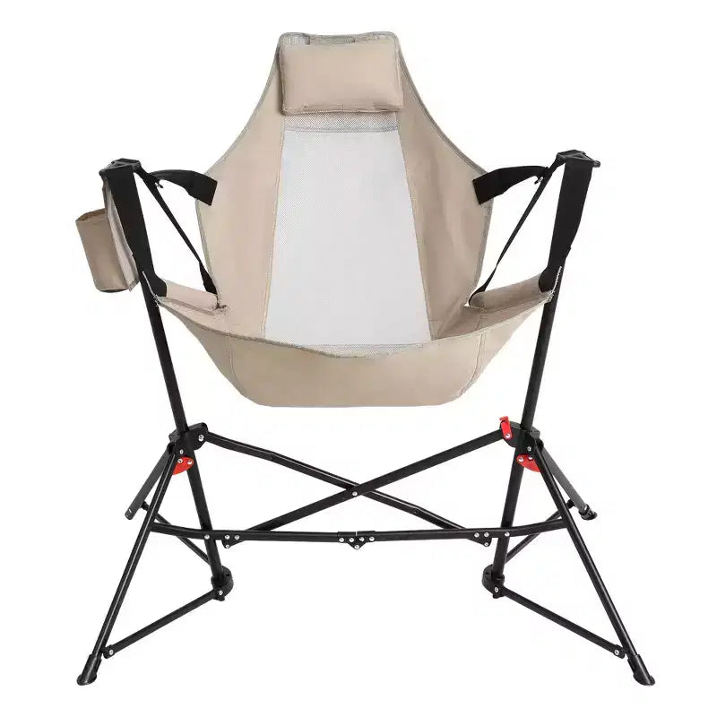 Whisen 2 Piece Hammock Camping Chair & Rocking Chair with Pillow Cup Holder, Recliner with Carry Bag