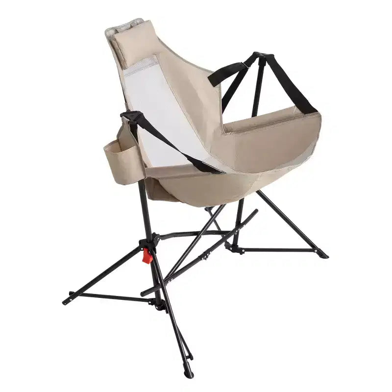 Whisen 2 Piece Hammock Camping Chair & Rocking Chair with Pillow Cup Holder, Recliner with Carry Bag