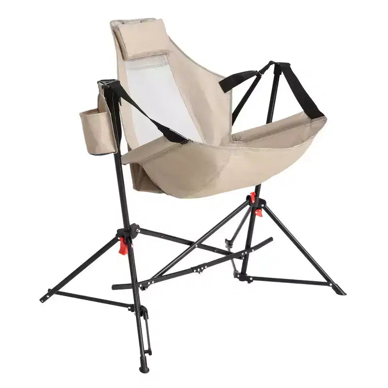 Whisen 2 Piece Hammock Camping Chair & Rocking Chair with Pillow Cup Holder, Recliner with Carry Bag