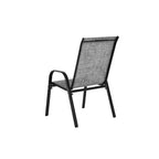 Whisen 4 Piece Patio Chairs with Breathable Textilene Fabric, Armrest High Backrest