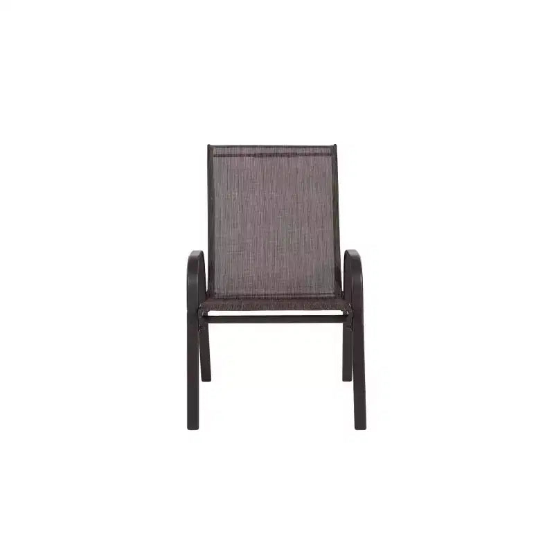 Whisen 4 Piece Patio Chairs with Breathable Textilene Fabric, Armrest High Backrest