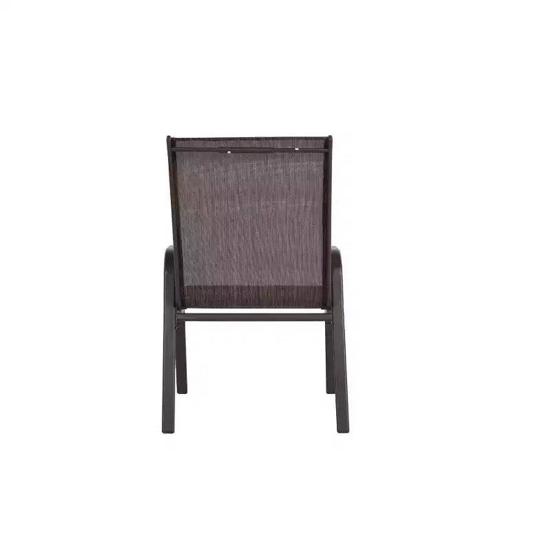 Whisen 4 Piece Patio Chairs with Breathable Textilene Fabric, Armrest High Backrest