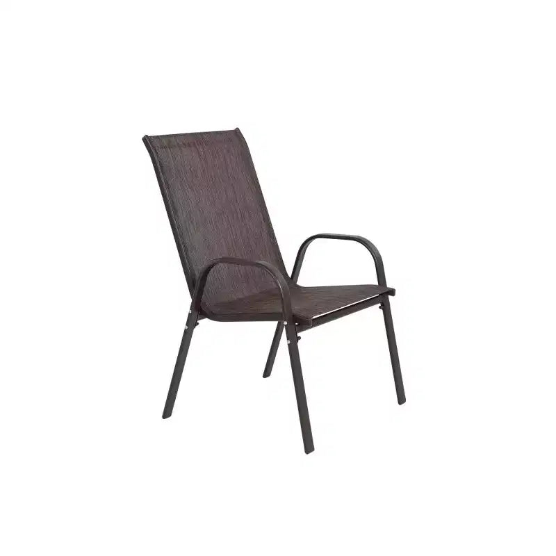 Whisen 4 Piece Patio Chairs with Breathable Textilene Fabric, Armrest High Backrest