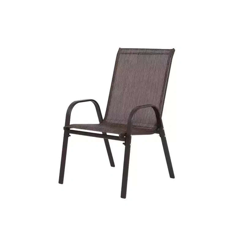 Whisen 4 Piece Patio Chairs with Breathable Textilene Fabric, Armrest High Backrest