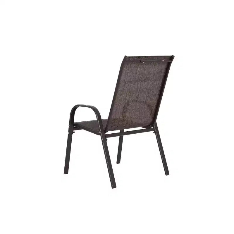 Whisen 4 Piece Patio Chairs with Breathable Textilene Fabric, Armrest High Backrest