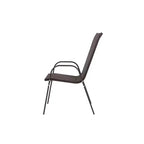 Whisen 4 Piece Patio Chairs with Breathable Textilene Fabric, Armrest High Backrest