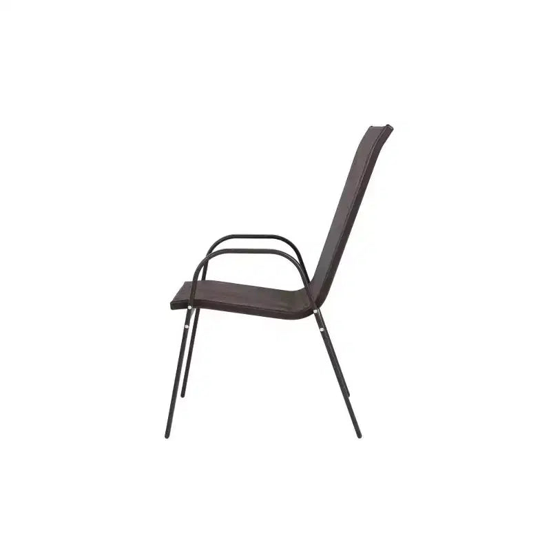 Whisen 4 Piece Patio Chairs with Breathable Textilene Fabric, Armrest High Backrest