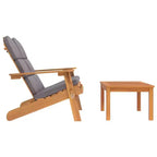 Set Lounge da Giardino Adirondack 2 Pezzi in Legno Massello di Acacia