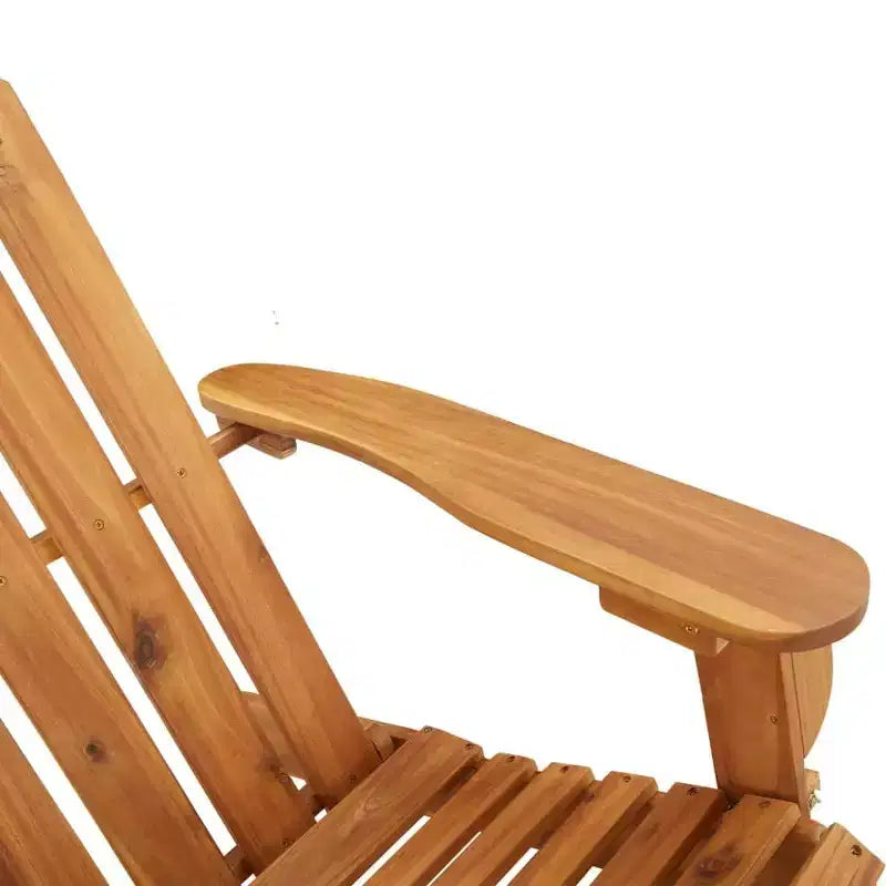 Set Lounge da Giardino Adirondack 2 Pezzi in Legno Massello di Acacia