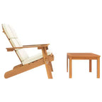Set Lounge da Giardino Adirondack 2 Pezzi in Legno Massello di Acacia