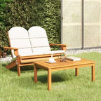 2-Piece Adirondack Garden Lounge Set  Solid Wood Acacia Furniture