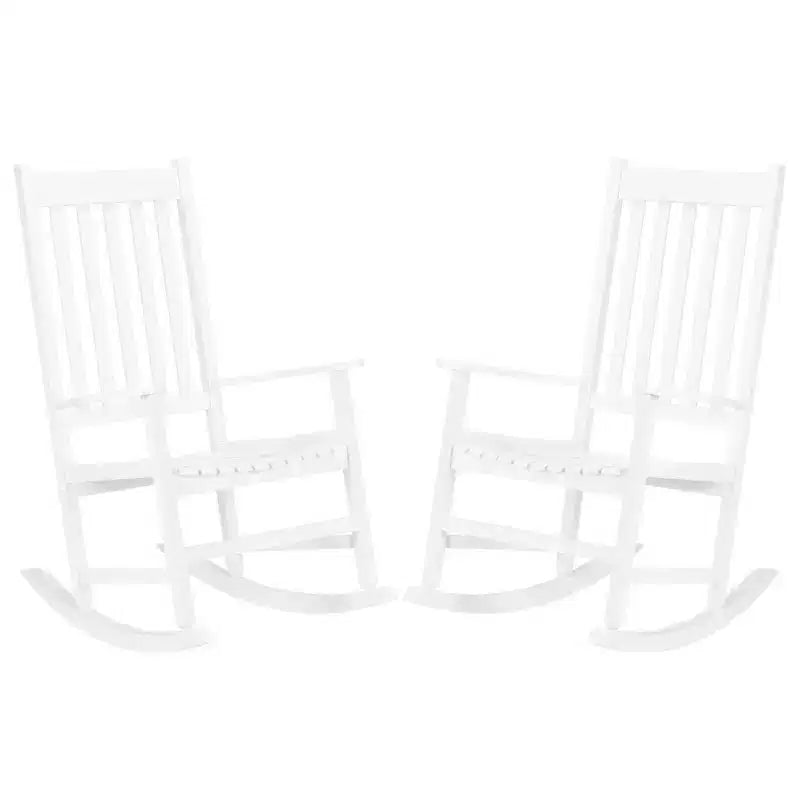 Karl Home | Sedie a dondolo da patio in legno massello (set da 2)