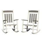 Whisen Outdoor Rocking Chairs Set of 2, Porch Rocking Chair, Patio Oversized Rockers