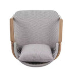 ModernLuxe Outdoor Rope Club Chair Patio Armchair, Weather-Resistant Iron Frame & Cushion, Rustic-Modern Style