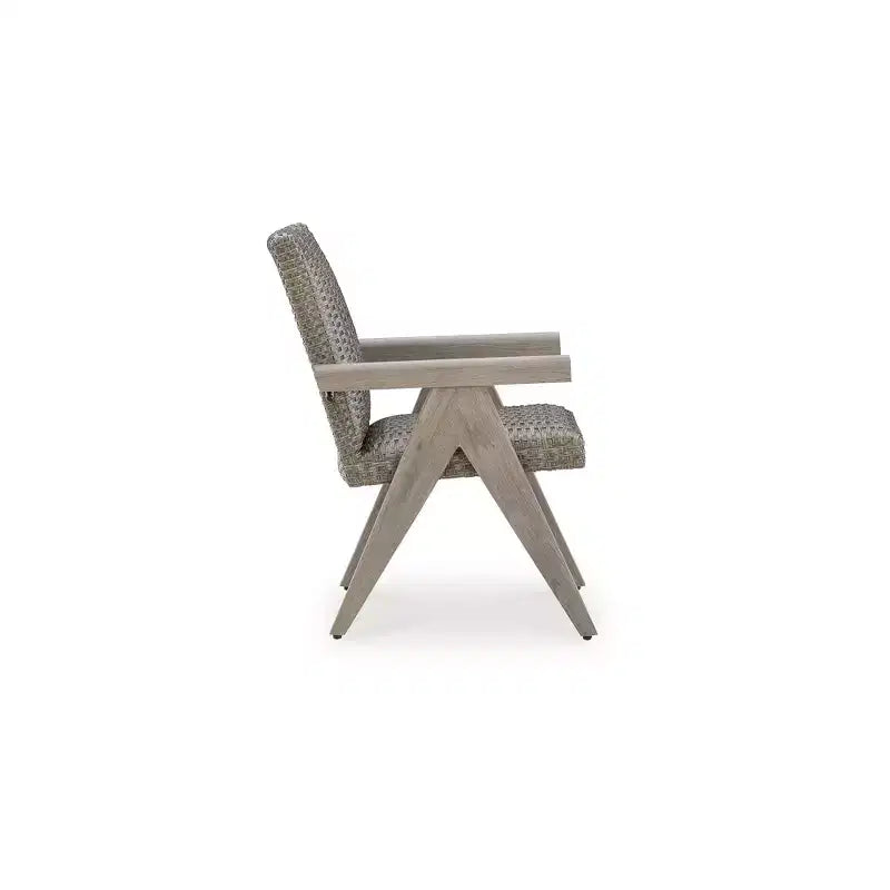 Signature Design by Ashley Haven Retreat Outdoor Armchairs, Set of 2, All-Weather Wicker with Cushions, Beige