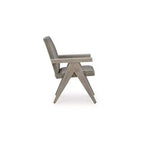 Signature Design by Ashley Haven Retreat Outdoor Armchairs, Set of 2, All-Weather Wicker with Cushions, Beige