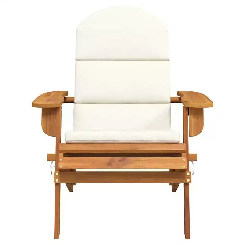 vidaXL Garden Chair Natural wood Solid Acacia wood Standard Foldable