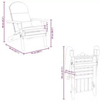 vidaXL Garden Chair Natural wood Solid Acacia wood Standard Foldable