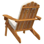 vidaXL Garden Chair Natural wood Solid Acacia wood Standard Foldable