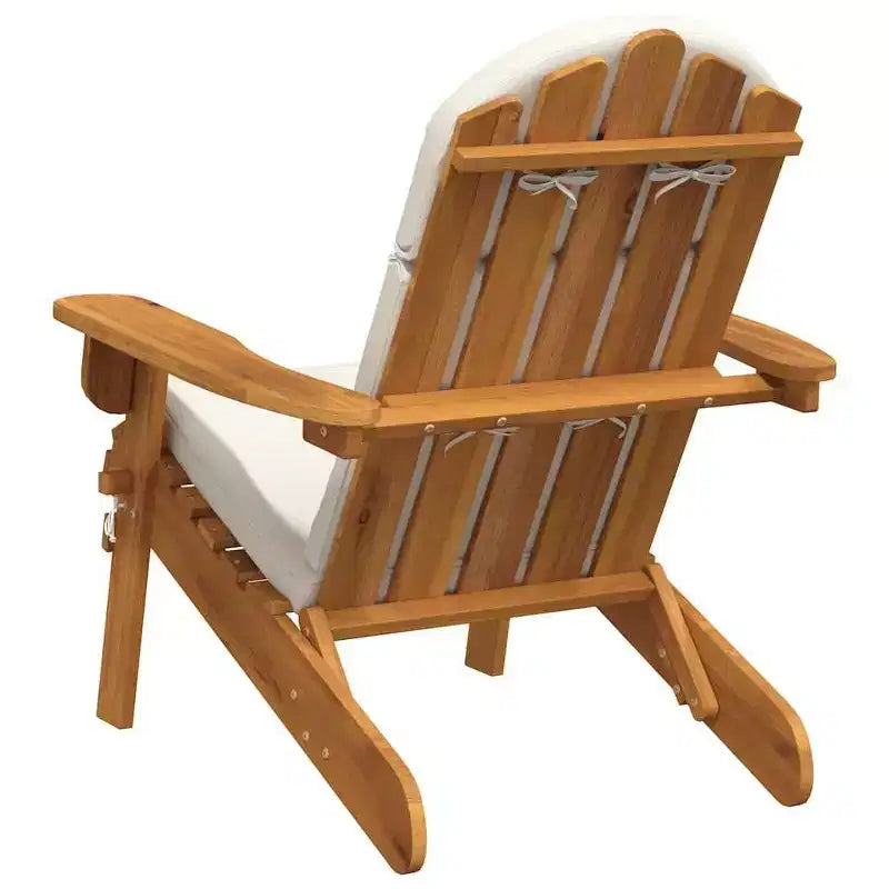 vidaXL Garden Chair Natural wood Solid Acacia wood Standard Foldable