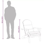 vidaXL Garden Chair Natural wood Solid Acacia wood Standard Foldable