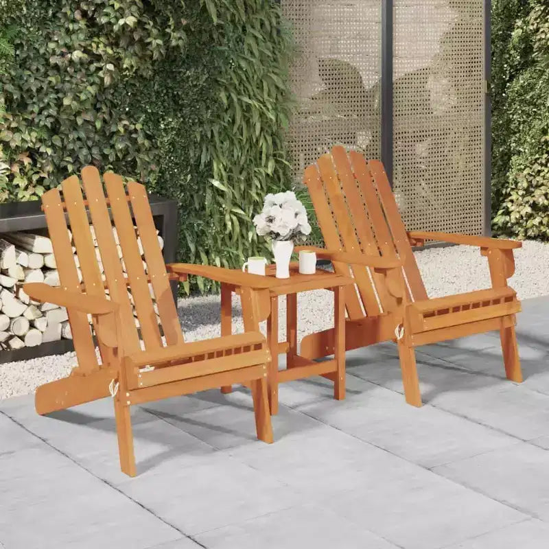vidaXL Garden Chair Natural wood Solid Acacia wood Standard Foldable