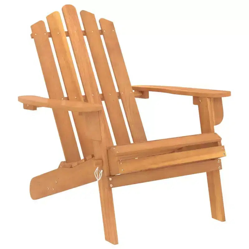 vidaXL Garden Chair Natural wood Solid Acacia wood Standard Foldable