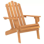 vidaXL Garden Chair Natural wood Solid Acacia wood Standard Foldable