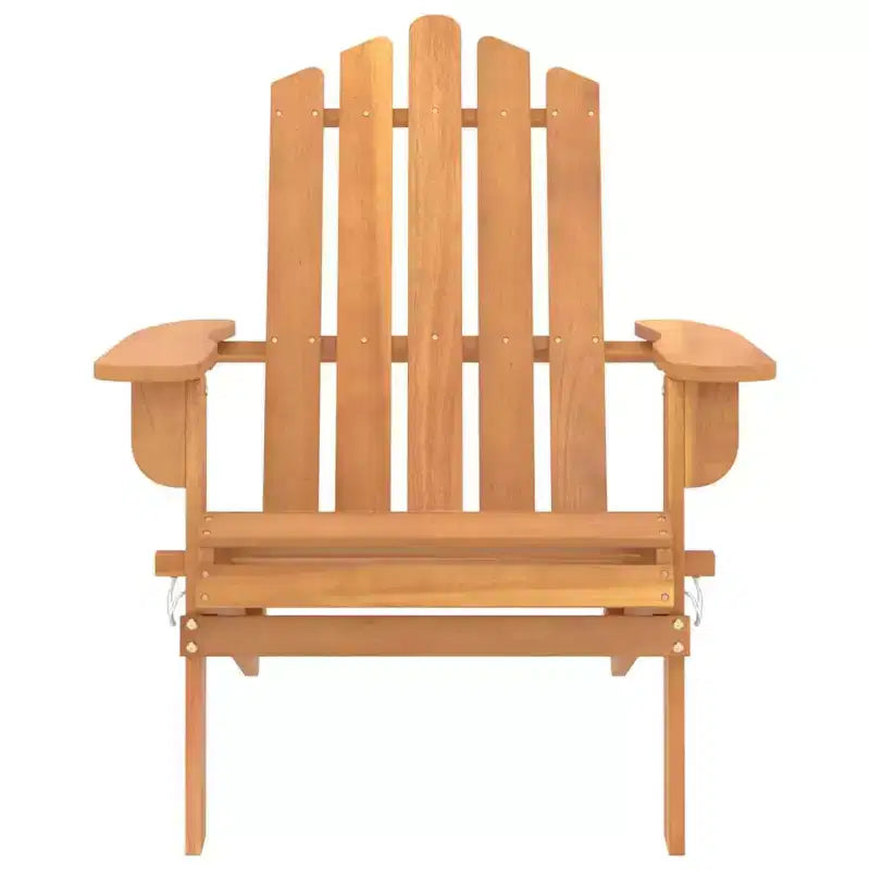 vidaXL Garden Chair Natural wood Solid Acacia wood Standard Foldable