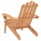 vidaXL Garden Chair Natural wood Solid Acacia wood Standard Foldable