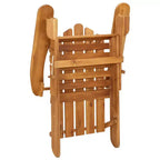 vidaXL Garden Chair Natural wood Solid Acacia wood Standard Foldable