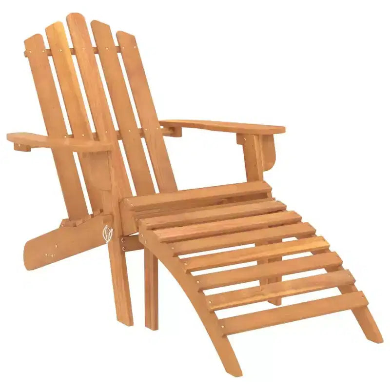 vidaXL Garden Chair Natural wood Solid Acacia wood Standard Foldable