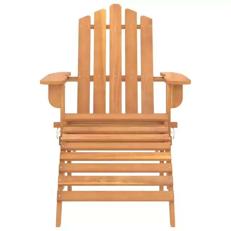 vidaXL Garden Chair Natural wood Solid Acacia wood Standard Foldable