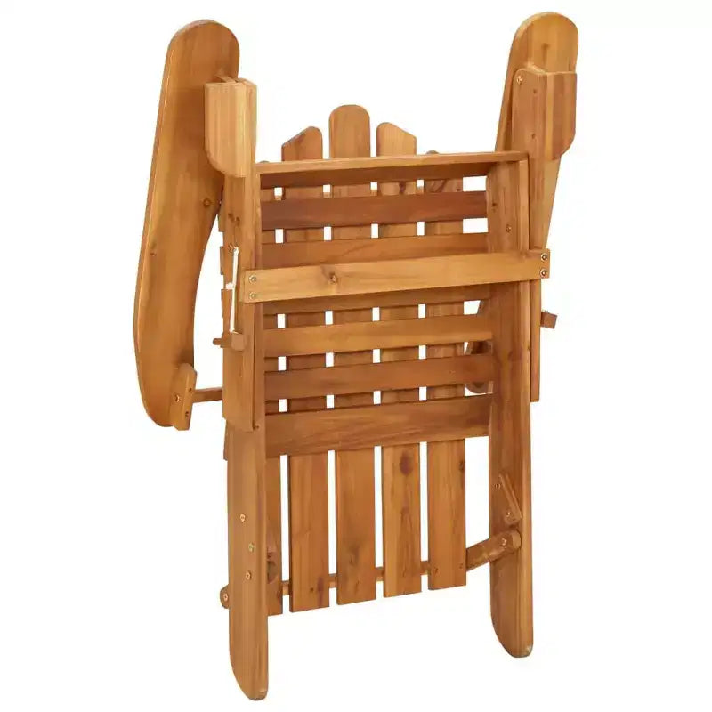 vidaXL Garden Chair Natural wood Solid Acacia wood Standard Foldable