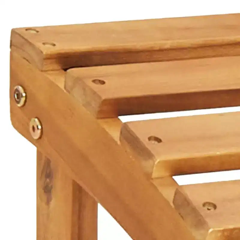 vidaXL Garden Chair Natural wood Solid Acacia wood Standard Foldable