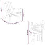 vidaXL Garden Chair Natural wood Solid Acacia wood Standard Foldable