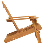 vidaXL Garden Chair Natural wood Solid Acacia wood Standard Foldable