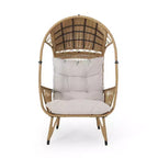 Christopher Knight Home Didier Farmhouse Iron and Faux Rattan Patio Standing with Basket Design