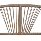 Christopher Knight Home Rheba Outdoor Acacia Wood Curved Tub Club Chair with Rope Accents
