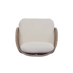 Christopher Knight Home Rheba Outdoor Acacia Wood Curved Tub Club Chair with Rope Accents