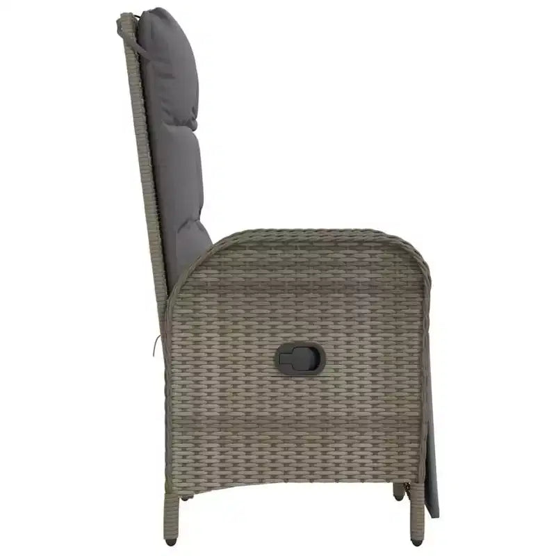 vidaXL Outdoor Reclining Chairs with Cushions